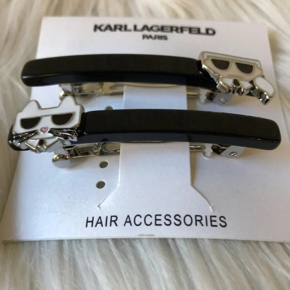 Karl Lagerfeld Charm Hair Barrette Set